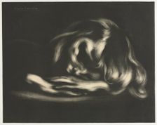 Sleep (Jean-René Carrière), from LAlbum destampes originales de la Galerie Vollard, 1897. Creator: Auguste Clot (French, 1858-1936); Eugène Carrière (French, 1849-1906); Ambroise Vollard