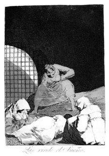 Sleep overcomes them 1799. Artist: Francisco Goya