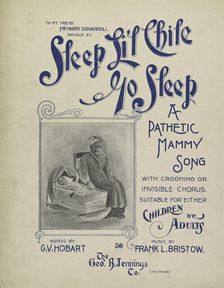 Sleep, li'l chile, go sleep 1900. Creator: Unknown