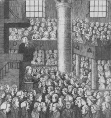 Sleepy Congregation 1785. Artist: John Kay