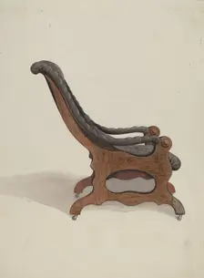 Sleepyhollow Armchair, 1937. Creator: Dana Bartlett