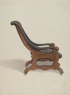 Sleepyhollow Armchair, 1937. Creator: Dana Bartlett