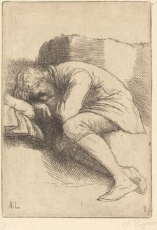 Sleeper (Un dormeur). Creator: Alphonse Legros