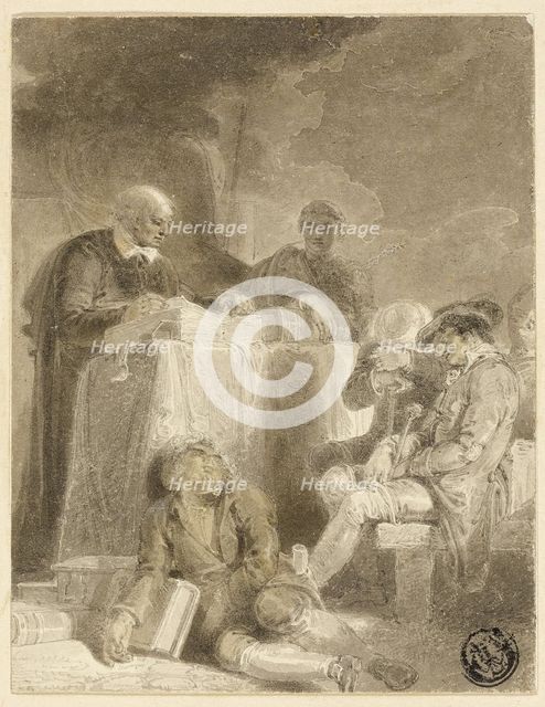 Sleeping Congregation, 1764/1822. Creator: John Thurston.