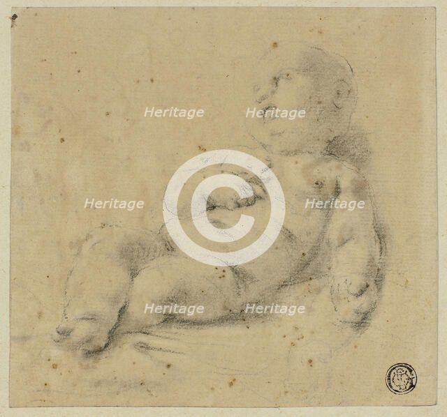 Sleeping Christ Child Holding Cross, n.d. Creator: Carlo Cignani.