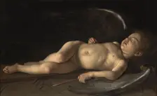 Sleeping Cupid, about 1610-1615. Creator: Michelangelo Caravaggio