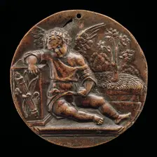 Sleeping Cupid, early 16th century. Creator: Pseudo Antonio da Brescia