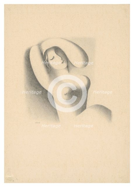 Sleeping, around 1936. Creator: Mikulas Galanda.