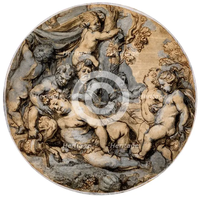 'Sleeping Bacchus', 17th century.  Artist: Abraham Jansz van Diepenbeeck