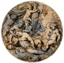 Sleeping Bacchus 17th century. Artist: Abraham Jansz van Diepenbeeck