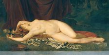 Sleeping Bacchante, 1868. Creator: Eugen Felix