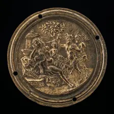 Sleeping Bacchante and Satyrs, 1505 or after. Creator: Pseudo Antonio da Brescia