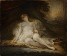 Sleeping Bacchante, copy after Fragonard, 1908. Creator: Werner von Hausen