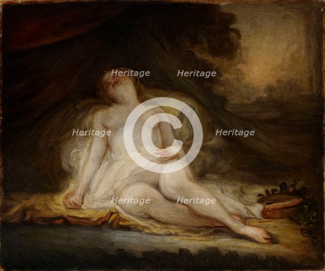 Sleeping Bacchante, copy after Fragonard, 1908. Creator: Werner von Hausen.