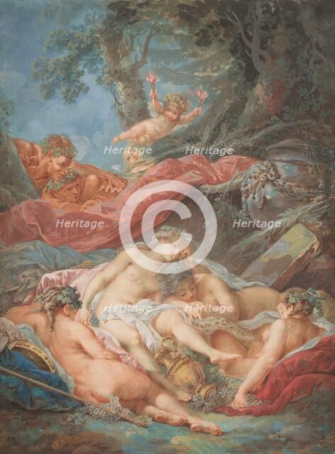 Sleeping Bacchantes, 3rd quarter of the 18th century. Creator: Jacques Charlier.