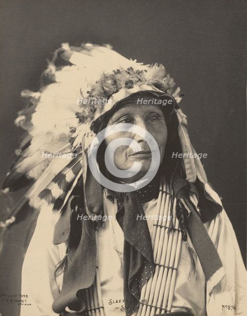 Sleeping Bear, Sioux, 1898. Creators: Adolph F. Muhr, Frank A. Rinehart.
