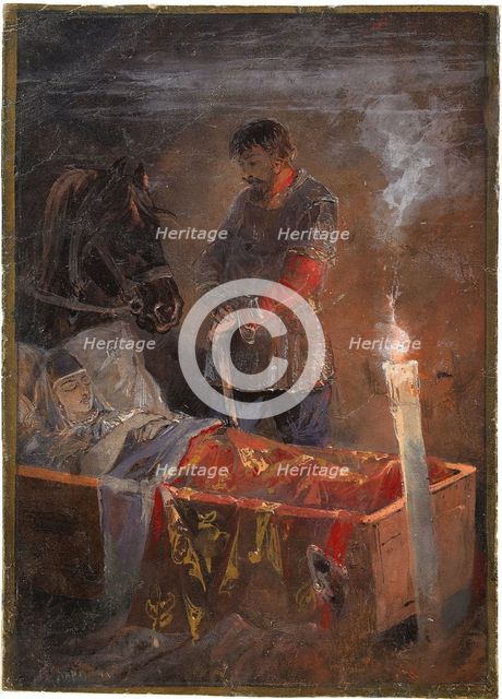 Sleeping Beauty, 1889. Artist: Karasin, Nikolai Nikolayevich (1842-1908)