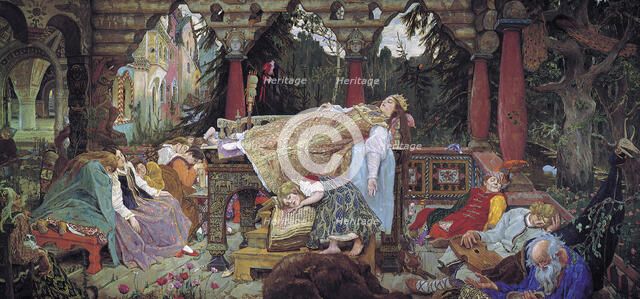'Sleeping Beauty', 1900-1926.  Artist: Viktor Mihajlovic Vasnecov