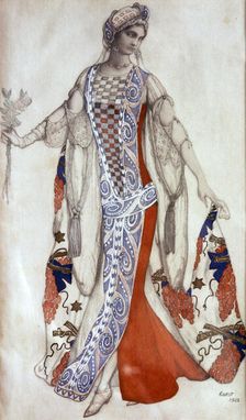 Sleeping Beauty ballet costume design, c1913. Artist: Leon Bakst