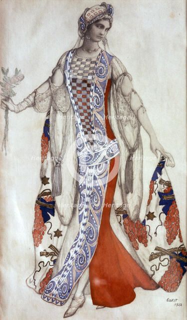 'Sleeping Beauty', ballet costume design, c1913. Artist: Leon Bakst