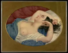 Sleeping Beauty, ca. 1850. Creator: Henry Brintnell Bounethea