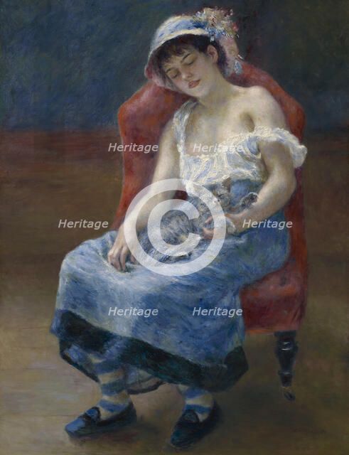Sleeping Girl, 1880. Creator: Pierre-Auguste Renoir.