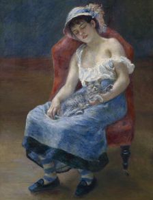 Sleeping Girl, 1880. Creator: Pierre-Auguste Renoir