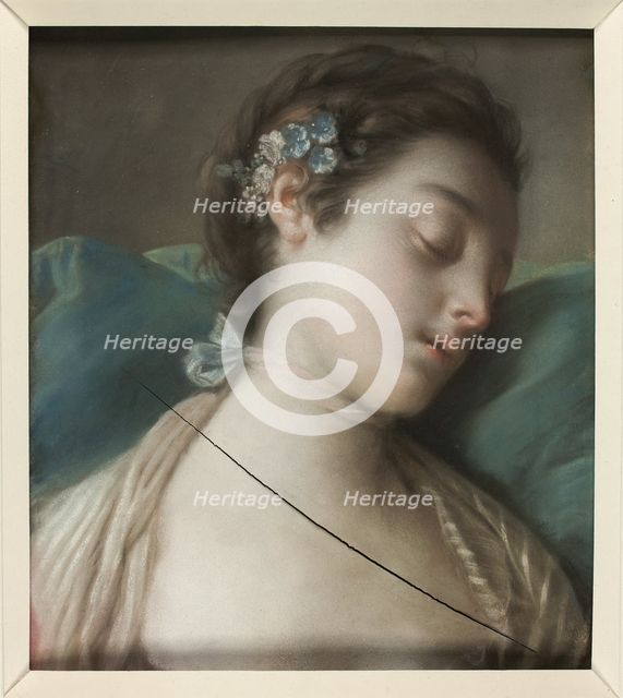 Sleeping Girl, c.1750. Creator: Pietro Rotari.