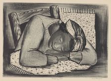 Sleeping Girl, ca.1935 - 1943. Creator: Riva Helfond