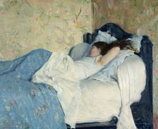 Sleeping Girl (In Bed), 1878. Creator: Zandomeneghi, Federico (1841-1917)