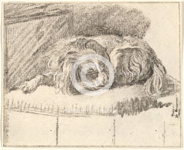 Sleeping Dog, 1777. Creator: Cornelis Ploos van Amstel.
