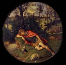 Sleeping Endymion, 1505-1508. Artist: Cima da Conegliano, Giovanni Battista (ca. 1459-1517)