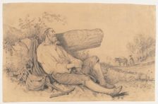 Sleeping Field Worker, 1842. Creator: Dominque Louis Papety (French, 1815-1849)