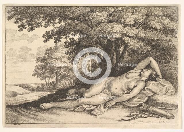 Sleeping Huntress, 1625-77. Creator: Paulus Potter.