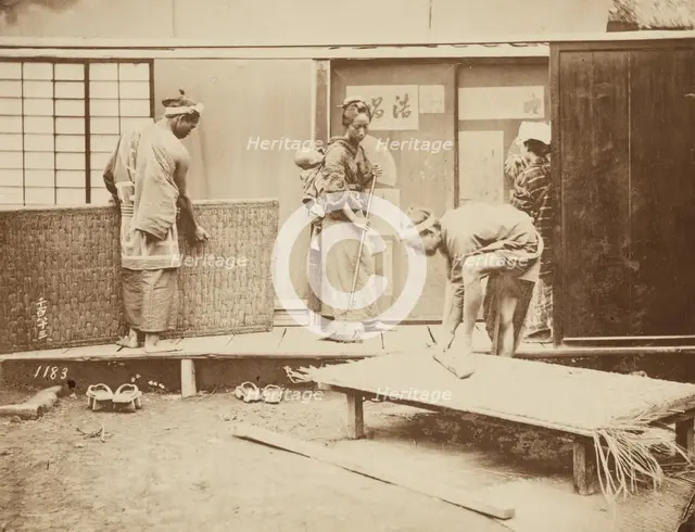 Sleeping Mats, 1884. Creator: Unknown.