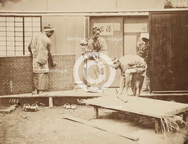 Sleeping Mats, 1884. Creator: Unknown.