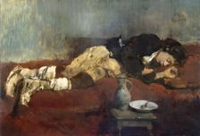 Sleeping Savoyard Boy, 1869. Creator: Wilhelm Maria Hubertus Leibl