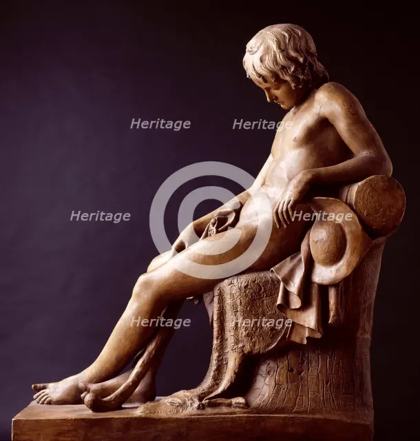 Sleeping Shepherd Boy, 1818. Creator: John Gibson.