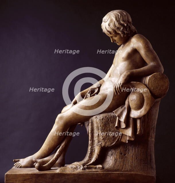 Sleeping Shepherd Boy, 1818. Creator: John Gibson.