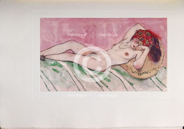 Sleeping Sultan's Wife, 1916. Artist: Bakst, Léon (1866-1924)