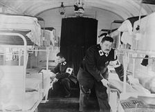 Sleeping room in Kaiserin's Hospital Train, between c1914 and c1915. Creator: Bain News Service