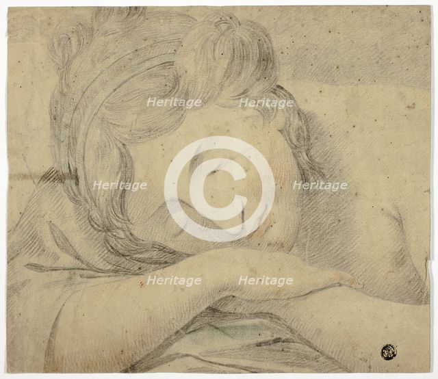Sleeping Woman With Head on Arms, n.d. Creator: Unknown.