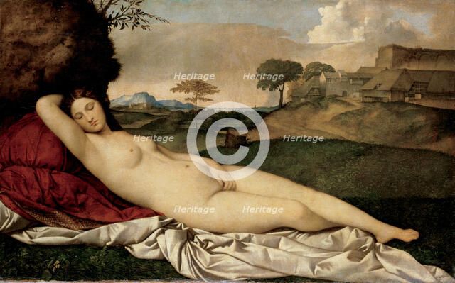Sleeping Venus, 1508-1510. Artist: Giorgione (1476-1510)