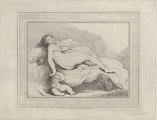 Sleeping Venus and Love, 1799., 1799. Creator: Thomas Rowlandson