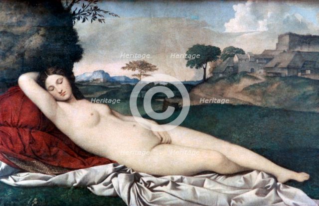 'Sleeping Venus', c1510. Artist: Giorgione