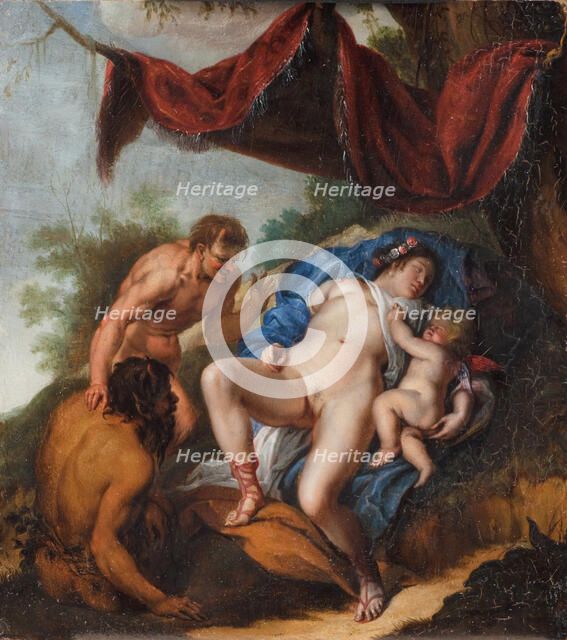 Sleeping Venus with Cupid Watched by Satyrs, 1592-1640. Creator: Peter Paul Rubens.