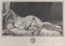 Sleeping Venus with Cupid in her lap, 1783. Creator: Quirin Mark