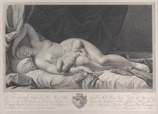 Sleeping Venus with Cupid in her lap, 1783. Creator: Quirin Mark