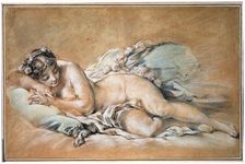 Sleeping Young Woman 1758. Artist: François Boucher