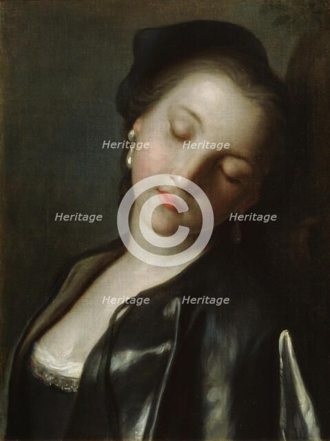 'Sleeping Young Woman', mid 18th century. Artist: Pietro Rotari
